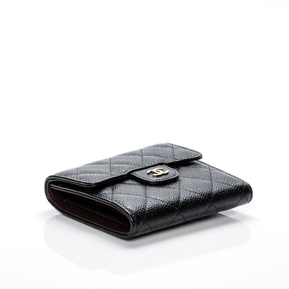 Chanel Caviar Quilted Compact Flap Wallet Black 4 of 8