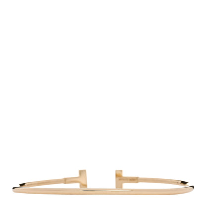 Tiffany 18K Yellow Gold Narrow T Wire Bracelet 2 of 4