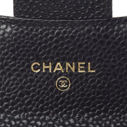 Chanel Caviar Quilted Flap Card Holder Wallet Black 5 of 9