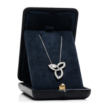 Harry Winston Platinum Diamond Lily Cluster Pendant Necklace 5 of 5