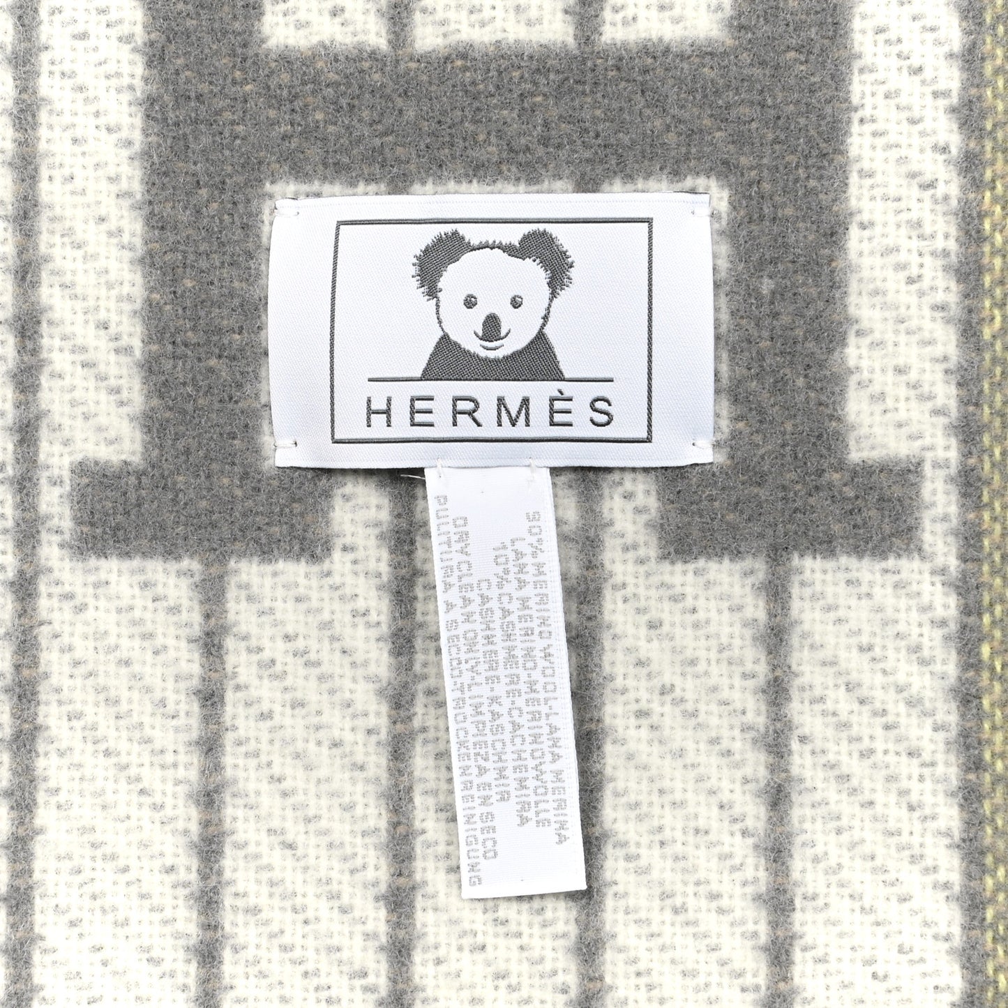 Wool Cashmere Avalon Passe-Passe Blanket Naturel
