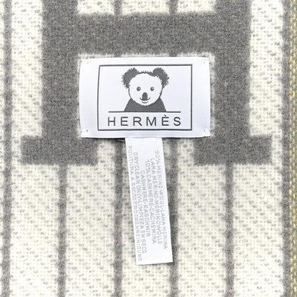 Hermes Wool Cashmere Avalon Passe-Passe Blanket Naturel 3 of 3