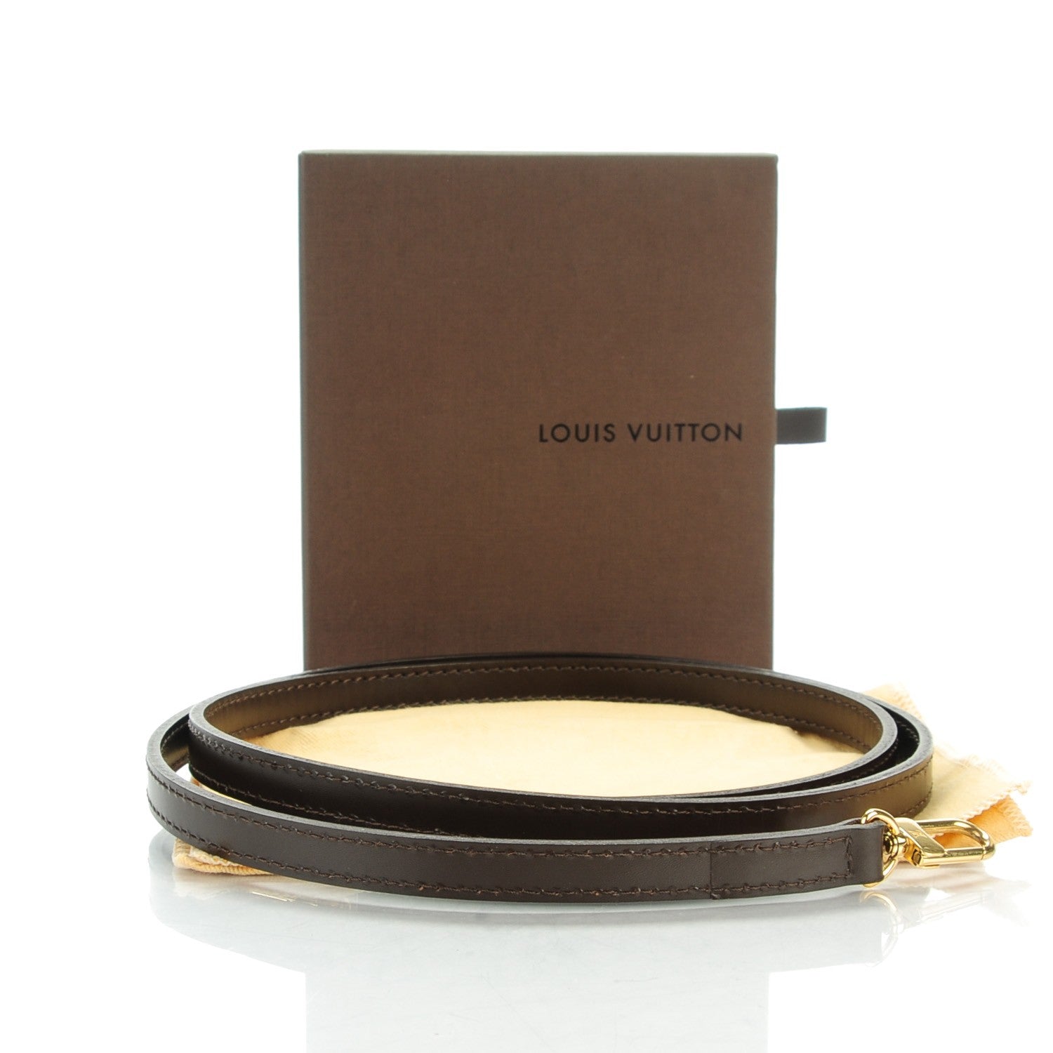 Louis Vuitton Calfskin 12mm Shoulder Strap Brown 4 of 4