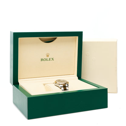 Rolex Stainless Steel 18K Yellow Gold Diamond 31mm Oyster Perpetual Datejust Watch Olive Green 278273 5 of 5