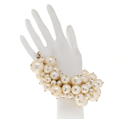 Chanel Pearl CC Cluster Bracelet Gold 2 of 7