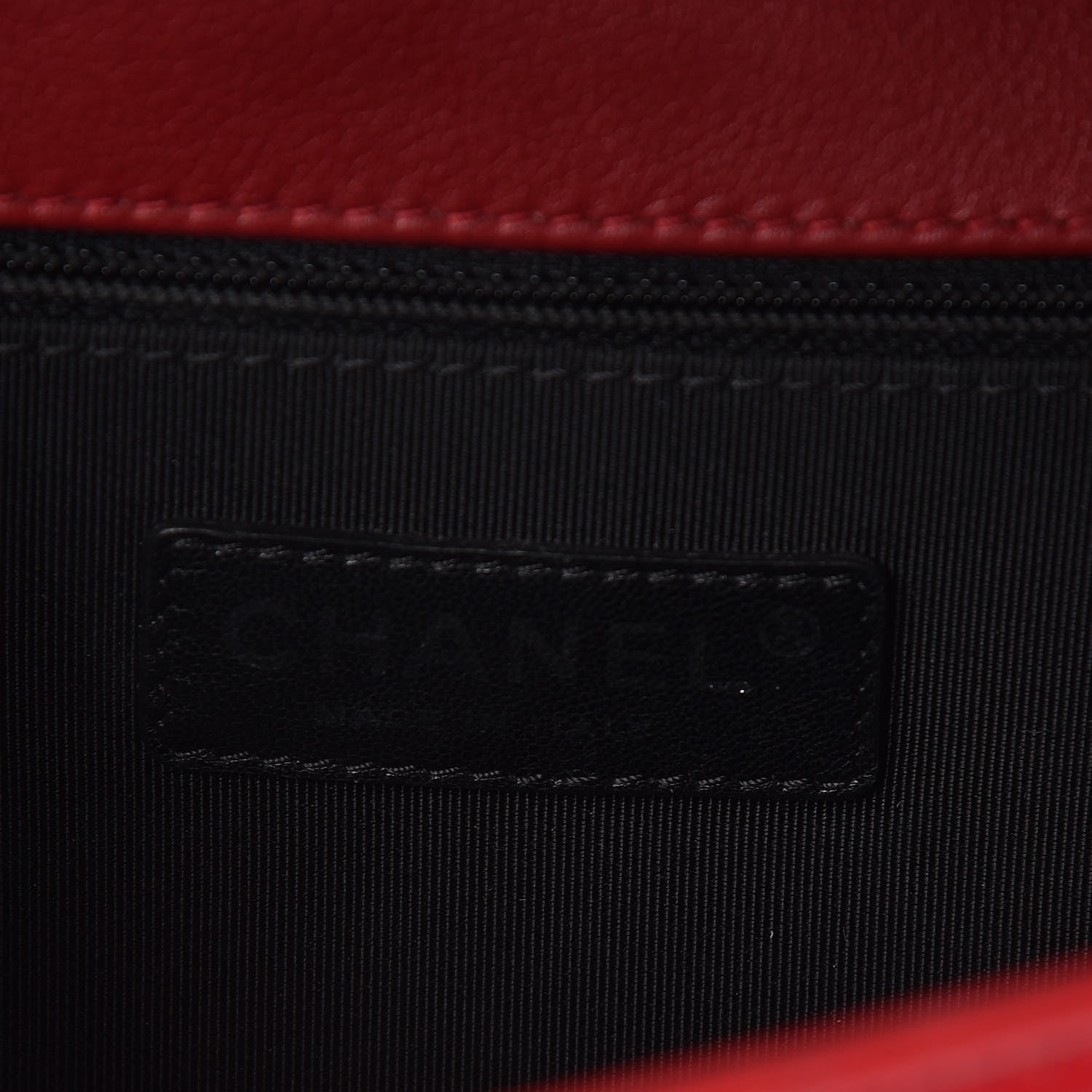 Chanel Patent Calfskin New Medium Plexiglass Boy Flap Red 6 of 10