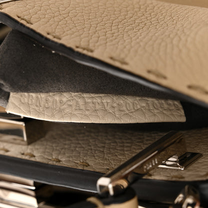 Fendi Cuoio Romano Selleria Medium Peekaboo Iconic Essentially Satchel Paglia Latte Mou 8 of 11