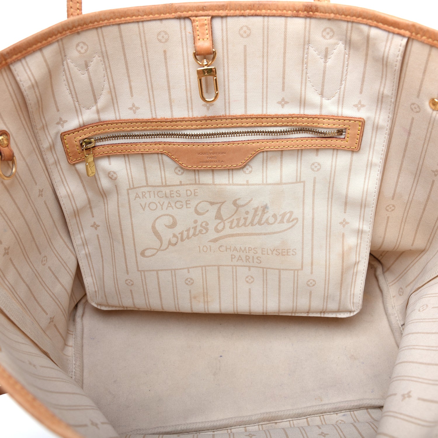 Louis Vuitton Damier Azur Neverfull MM 10 of 11