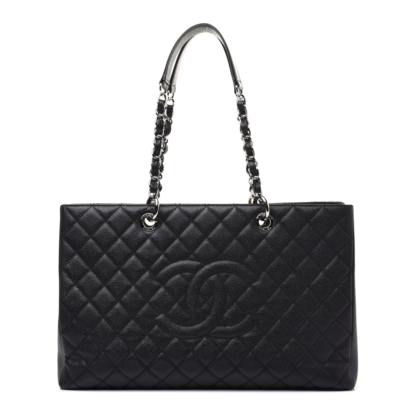 Caviar Quilted XL Grand Shopping Tote GST Black