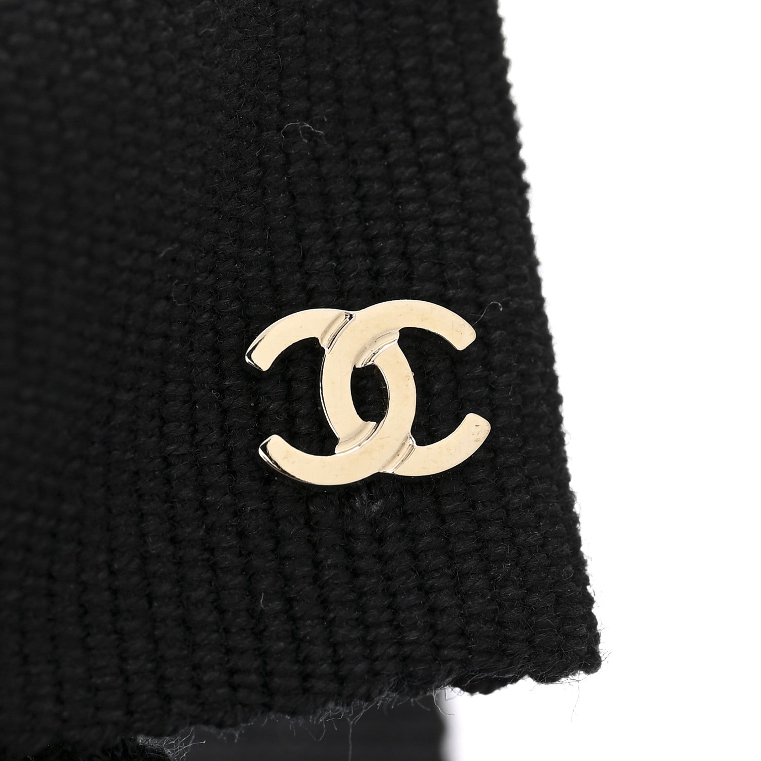 Chanel Grosgrain Bow CC Hair Clip Black 3 of 4