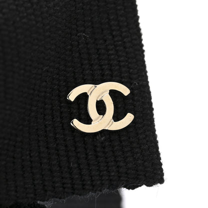Chanel Grosgrain Bow CC Hair Clip Black 3 of 4