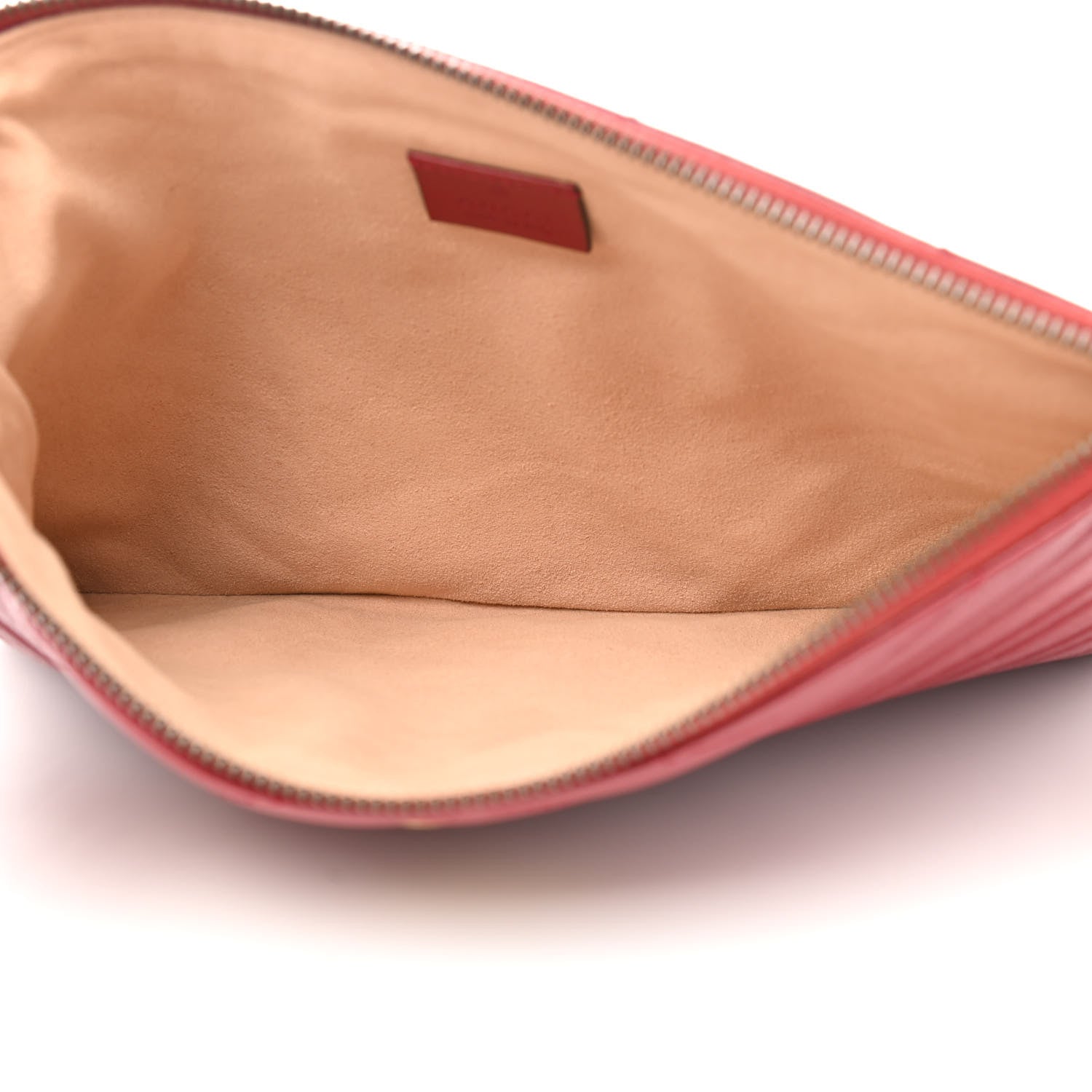 Gucci Azalea Calfskin Matelasse Heart GG Marmont Zip Pouch Romantic Cerise 5 of 8