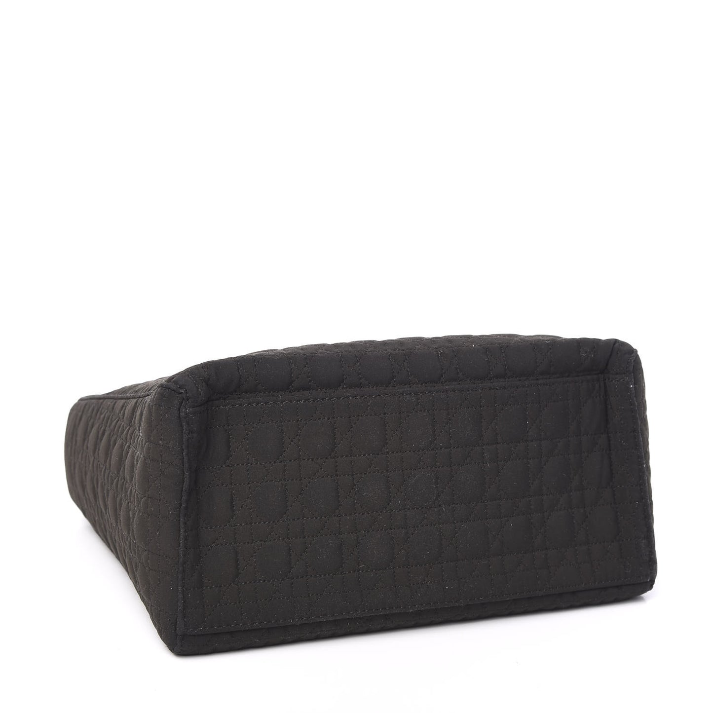 Nylon Cannage Medium Lady Dior Black