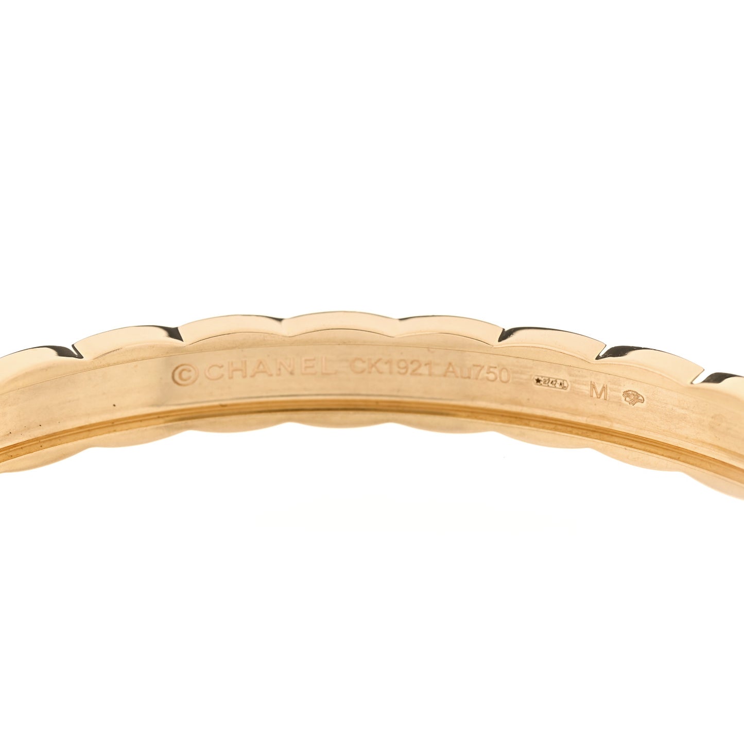 18K Yellow Gold Diamond Coco Crush Bracelet M