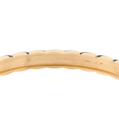 Chanel 18K Yellow Gold Diamond Coco Crush Bracelet M 3 of 4