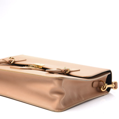 Burberry Trench Calfskin Medium DK88 Satchel Pale Clementine 7 of 11
