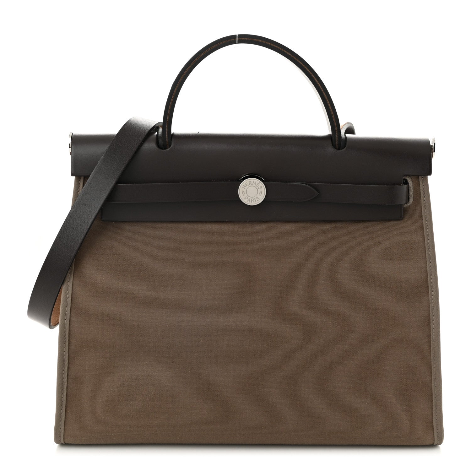 Hermes Vache Hunter Toile Herbag Zip 31 PM Etoupe Ebene 1 of 13