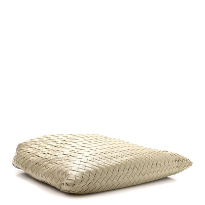 Bottega Veneta Calfskin Intrecciato Large Hop Travertine 3 of 9