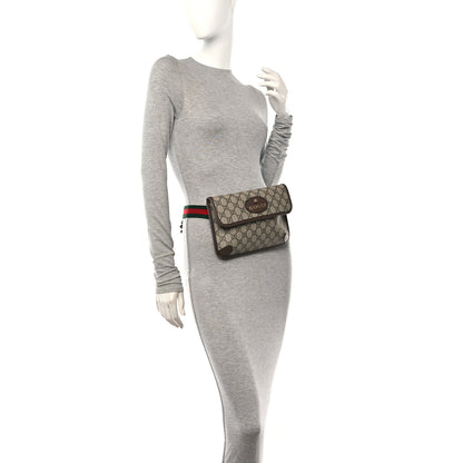 Gucci GG Supreme Monogram Neo Vintage Web Belt Bag Brown 3 of 12