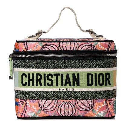 Christian Dior Canvas Embroidered Dior In Lights Diortravel Vanity Case Multicolor 1 of 14