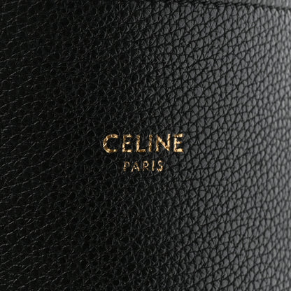 Celine Soft Grained Calfskin Small Belt Cabas Phantom Black 6 of 15