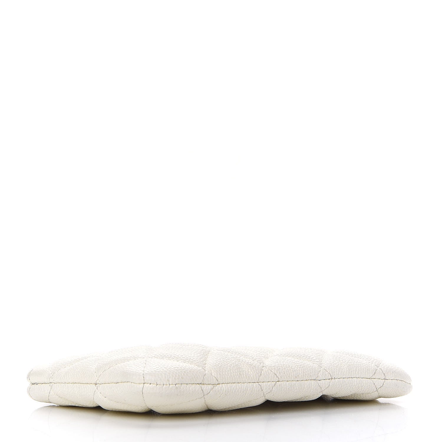 Chanel Caviar Quilted Small Cosmetic Case White 4 of 7