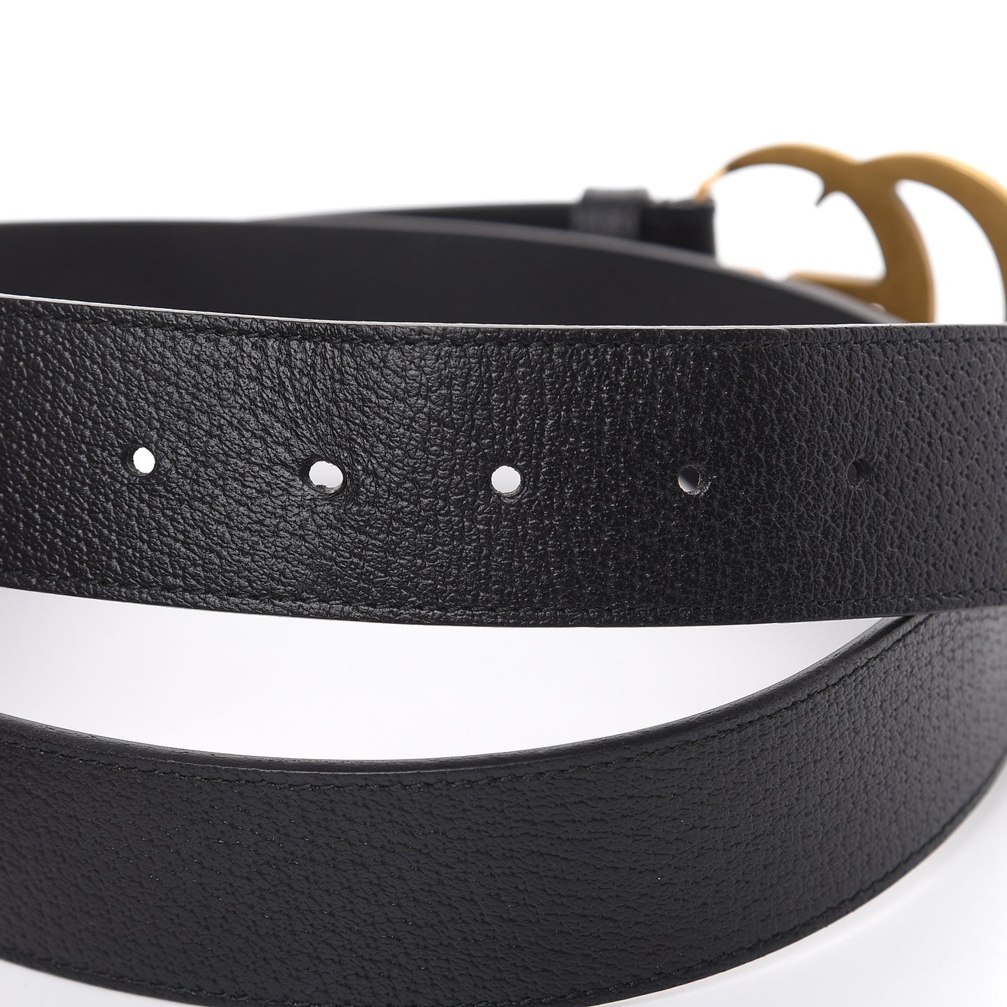 Textured Calfskin Double G 40mm Belt 105 42 Black