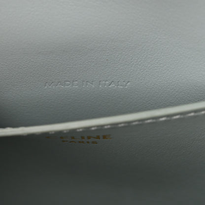 Celine Smooth Calfskin Tabou Clutch On Strap Ice Blue 7 of 11