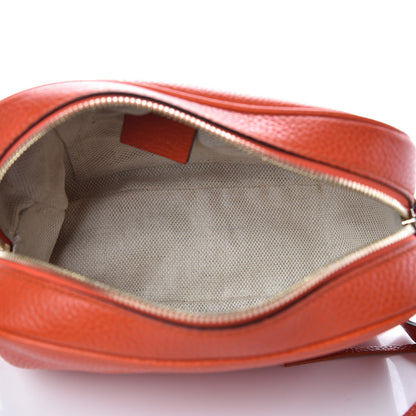 Gucci Pebbled Calfskin Small Soho Disco Bag Sun Orange 5 of 10