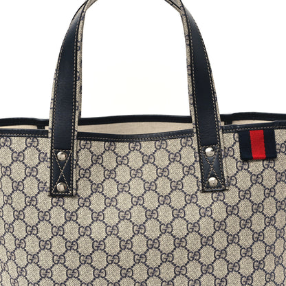 Gucci GG Plus Monogram Medium Signature Web Loop Tote Navy 8 of 10