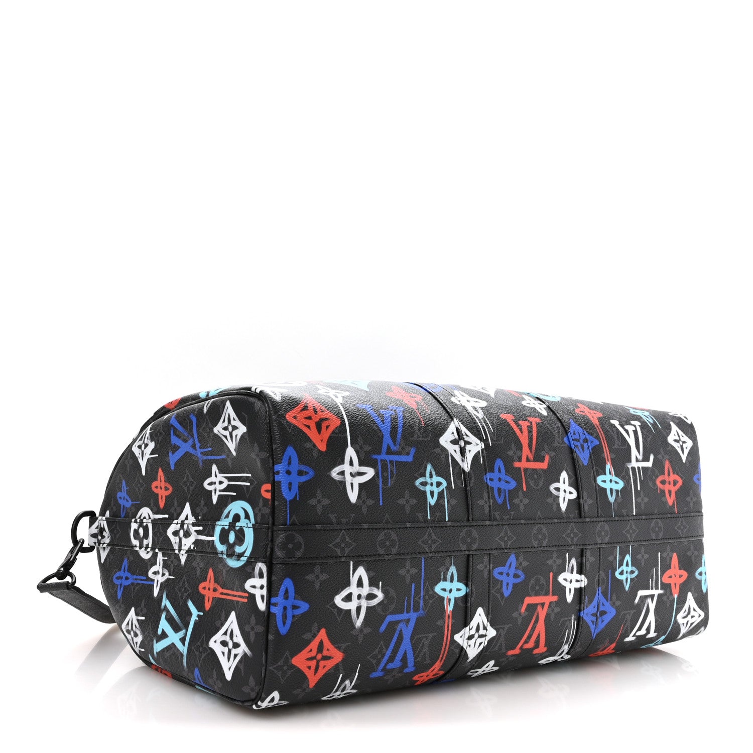 Louis Vuitton Monogram Eclipse LV Graffiti Keepall Bandouliere 50 Multicolor 3 of 8