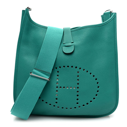 Hermes Taurillon Clemence Evelyne III GM Vert Verone 1 of 10