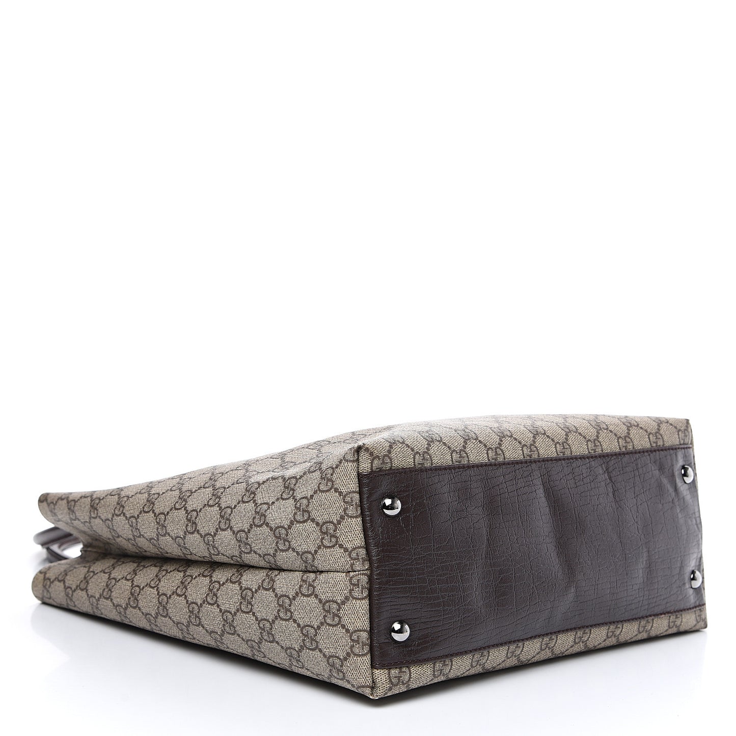 GG Plus Monogram Small Vertical Tote Dark Brown