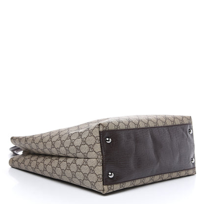Gucci GG Plus Monogram Small Vertical Tote Dark Brown 3 of 10