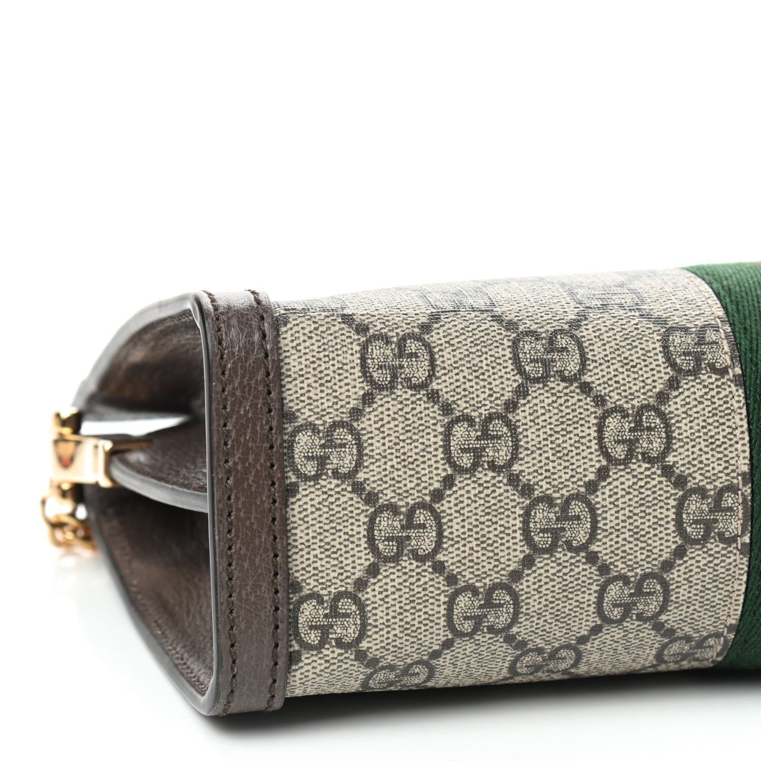 Gucci GG Supreme Monogram Web Small Ophidia Chain Shoulder Bag Brown 6 of 9