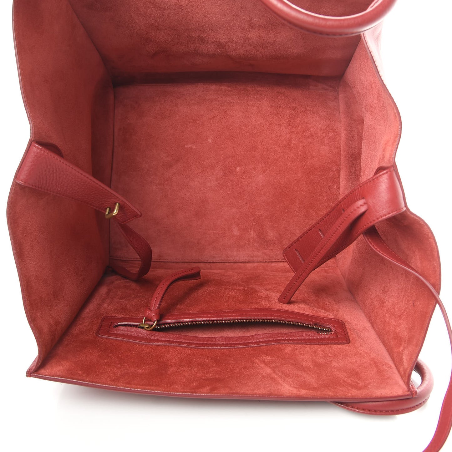 Supple Calfskin Medium Phantom Luggage Red