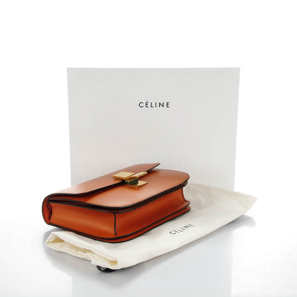 Celine Box Calfskin Medium Classic Box Flap Bag Tawny 4 of 8