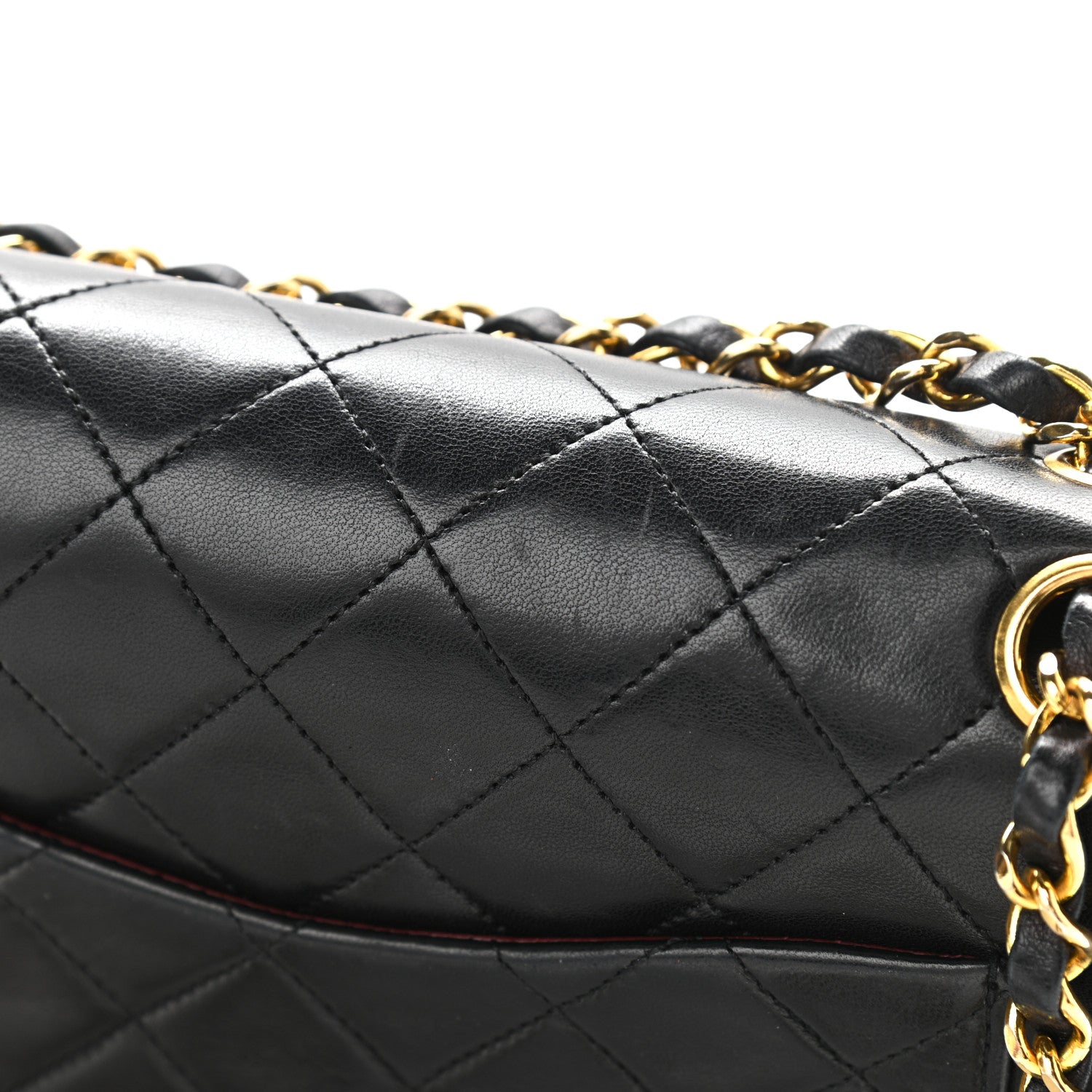 Chanel Lambskin Quilted Medium Double Flap Black 15 of 15