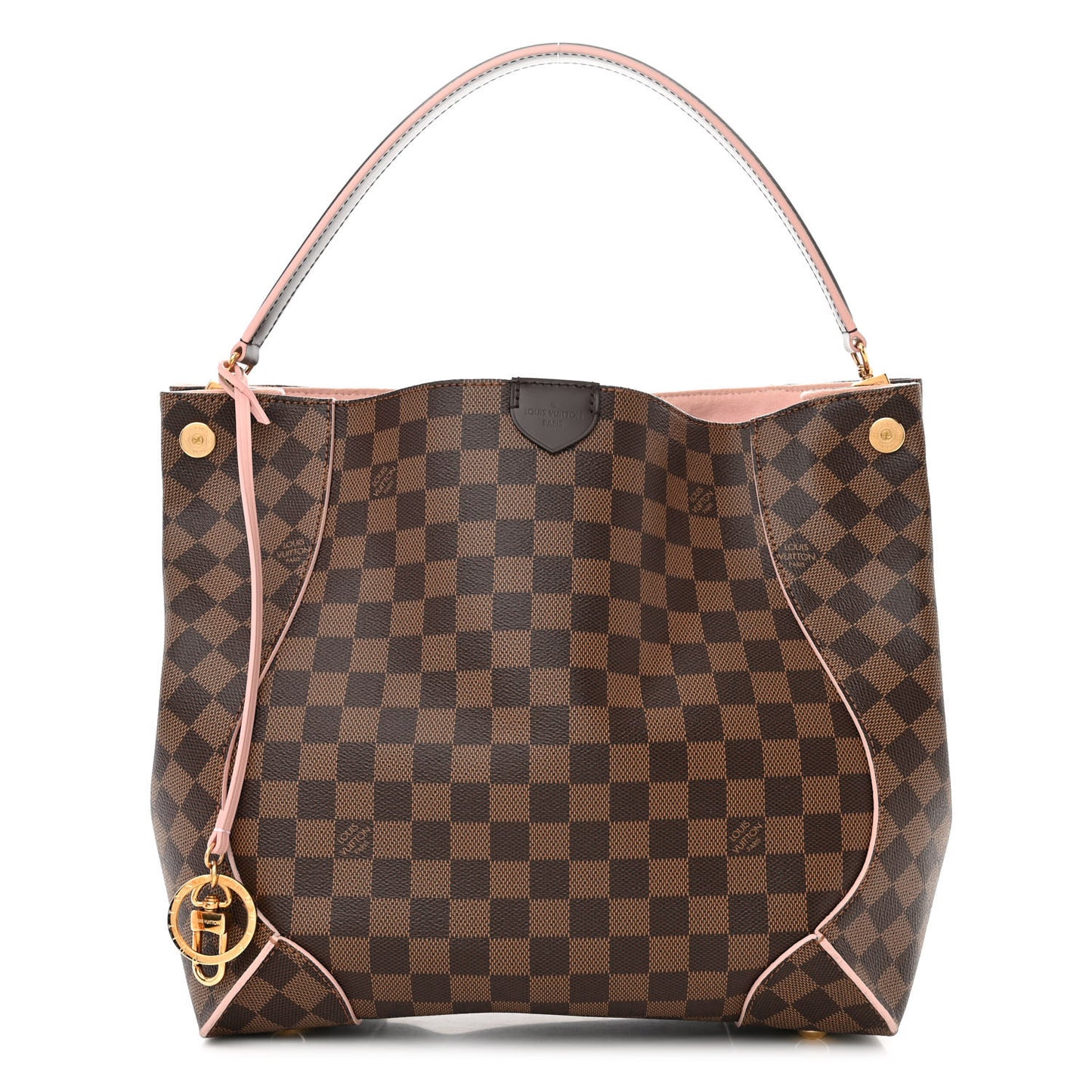 Damier Ebene Caissa Hobo Rose Ballerine