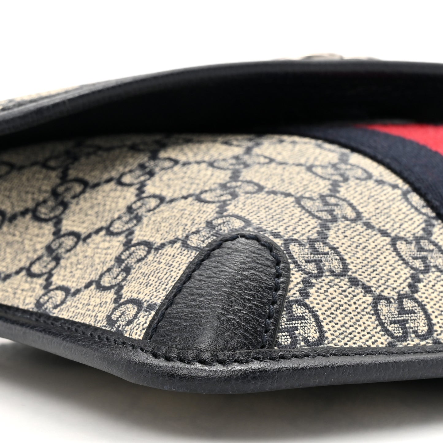 GG Supreme Monogram Web Small Ophidia Belt Bag 90 36 Beige Navy