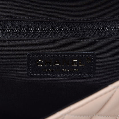 Chanel Lambskin Quilted Medium Elegant CC Flap Beige Black 6 of 7