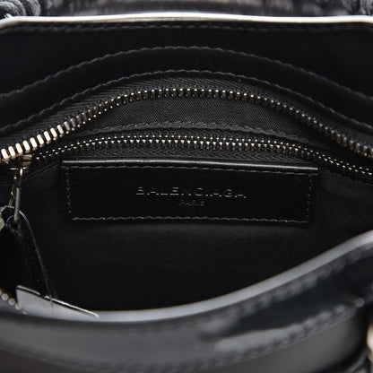 Balenciaga Smooth Calfskin Metallic Patent Giant 12 Silver Hardware Mini City Black Gris 7 of 8