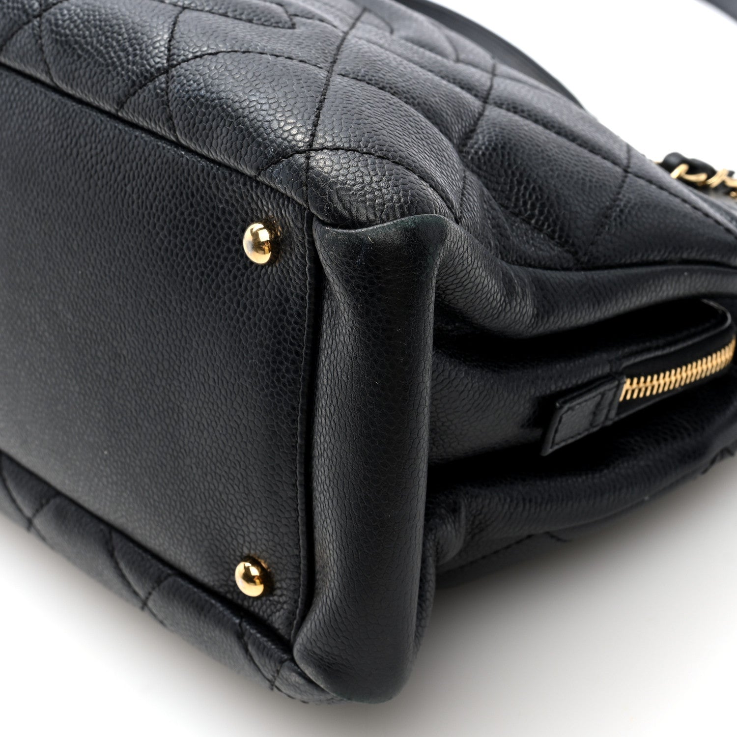 Chanel Caviar Quilted CC Timeless Soft Tote Black 10 of 10