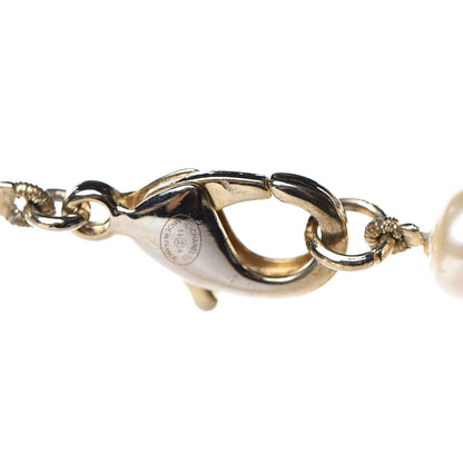 Chanel Graduated Pearl CC Long Necklace Light Gold 4 of 5