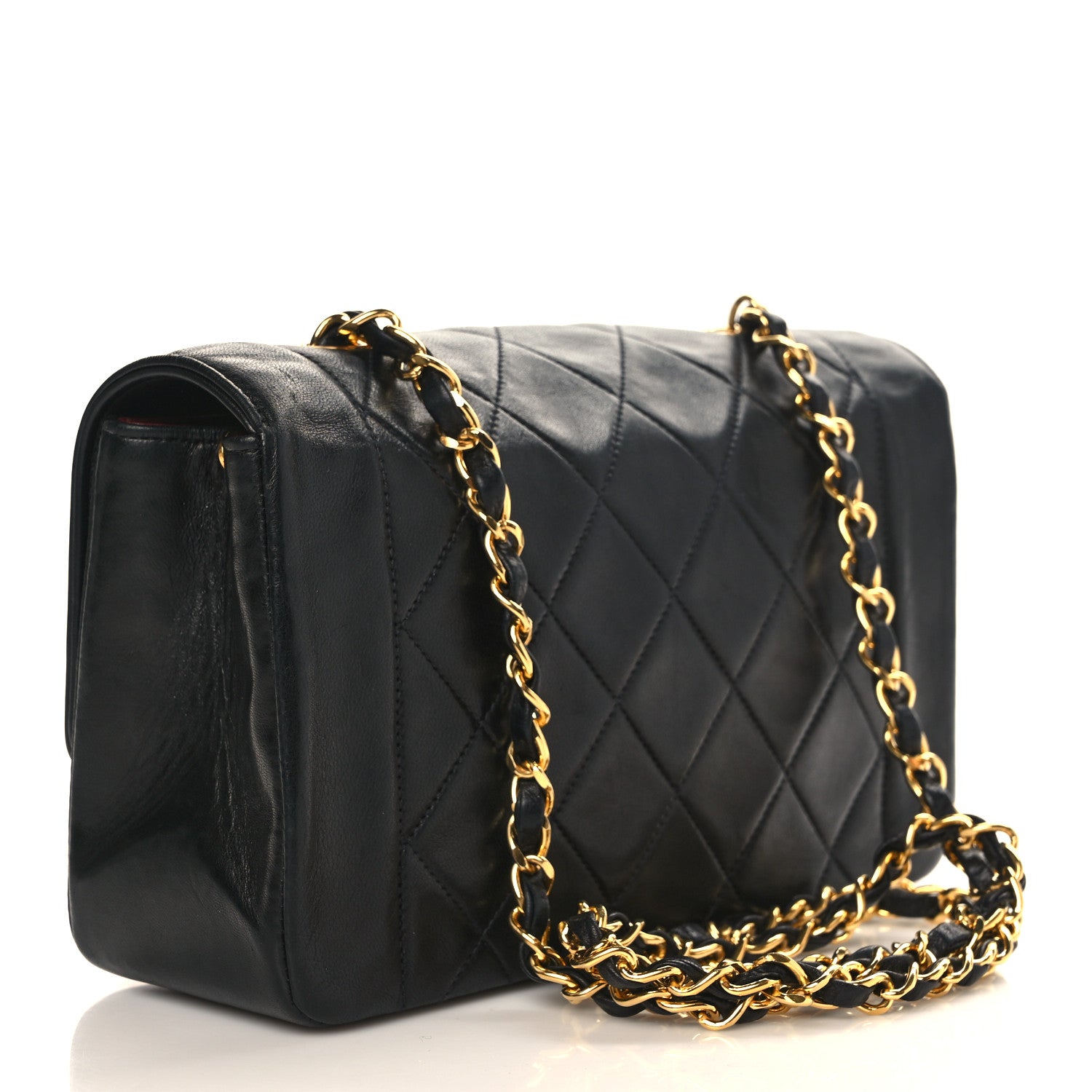 Chanel Lambskin Quilted Small Single Flap Black 3 of 11