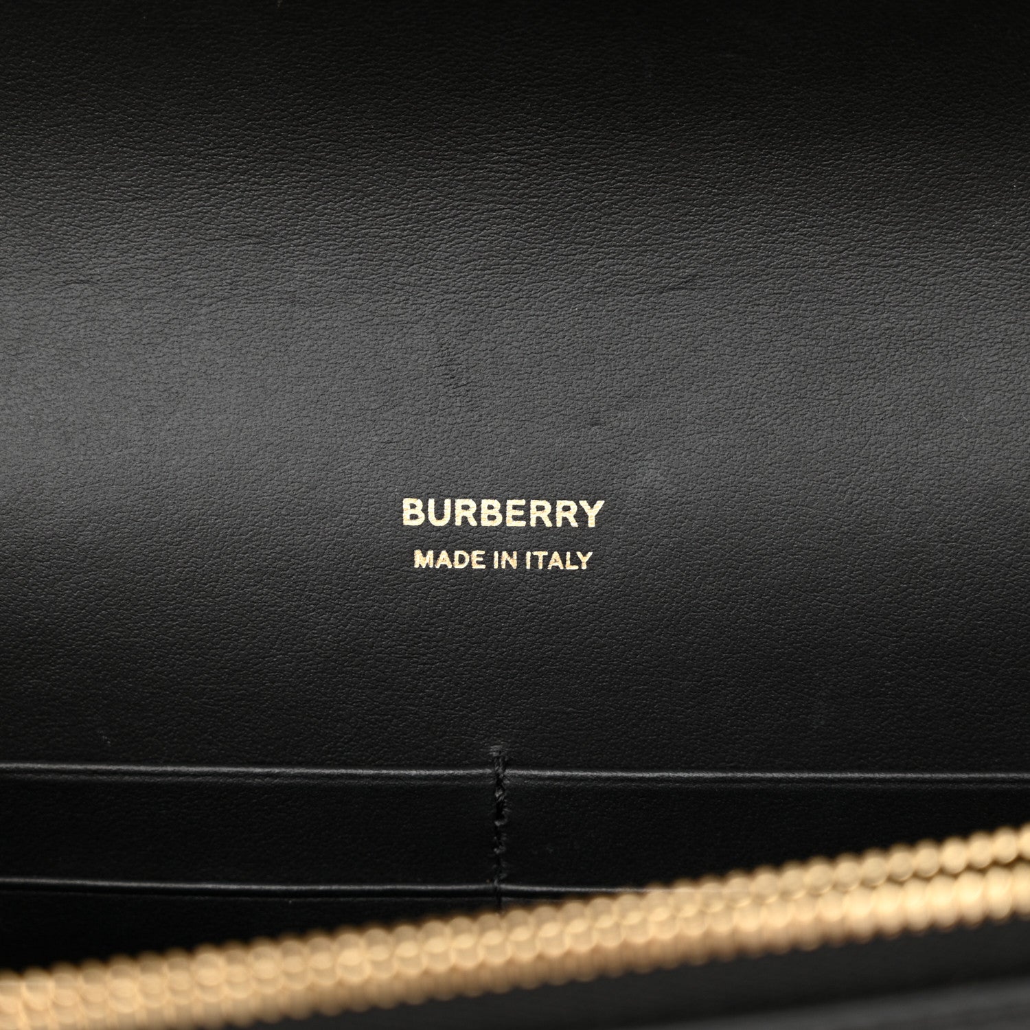 Burberry Calfskin Monogram TB Mini Flat Crossbody Bag Black 6 of 13