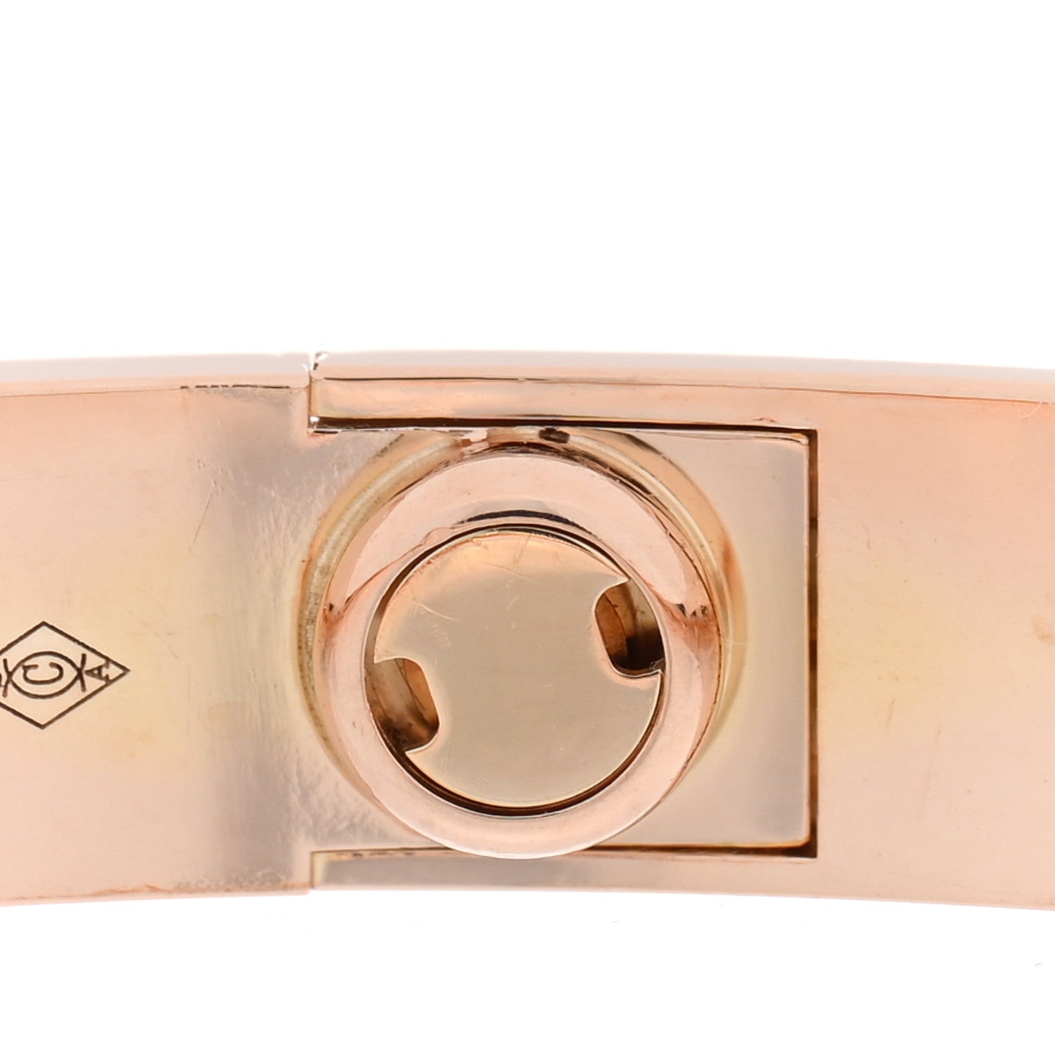 Cartier 18K Pink Gold 10 Diamond LOVE Bracelet 17 8 of 8