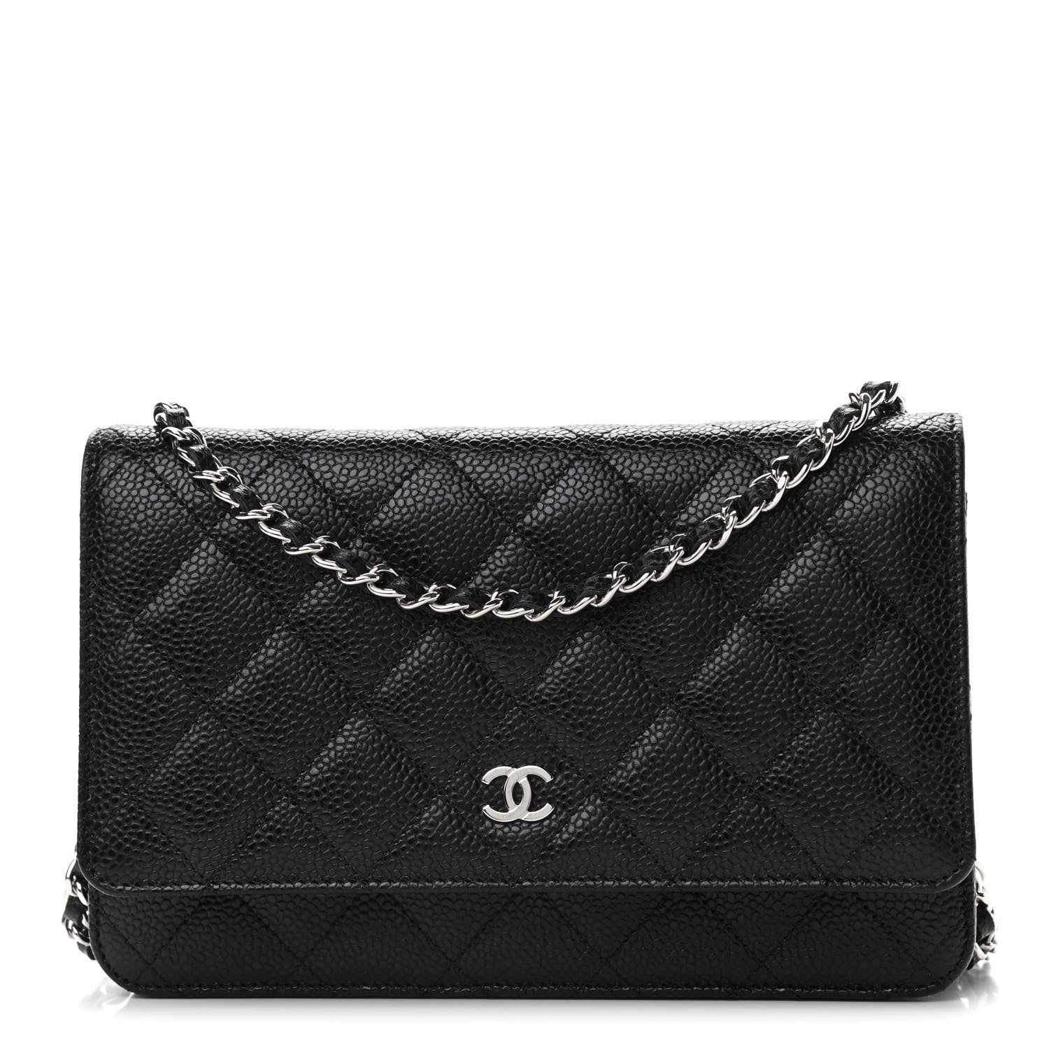 Chanel Caviar Quilted Wallet On Chain WOC Black 1 of 10
