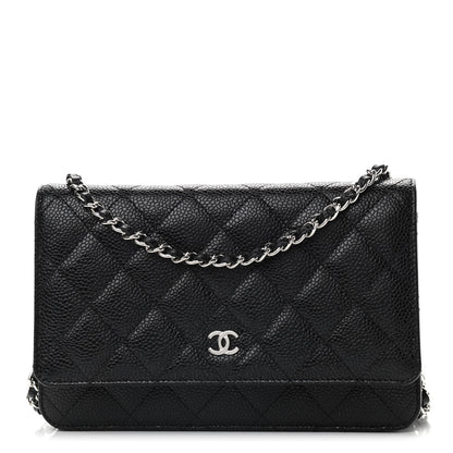 Chanel Caviar Quilted Wallet On Chain WOC Black 1 of 10