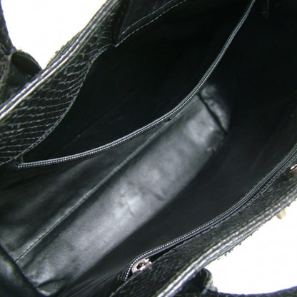 Chanel Python Cerf Shopper Black 8 of 11